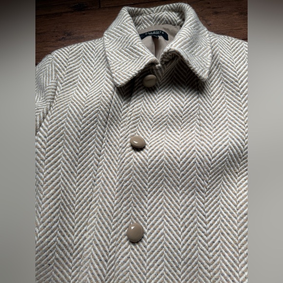 Vintage Talbots Herringbone Suit Jacket - Picture 2 of 7